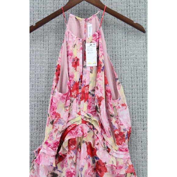 Floret Studios Flare Dress Womens Size XL Pink Floral Pattern Sleeveless NWT - Picture 3 of 8